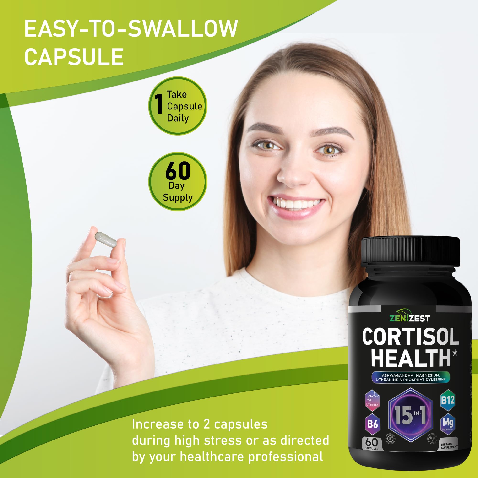 ZeniZest Cortisol Support Supplement ingredients list
