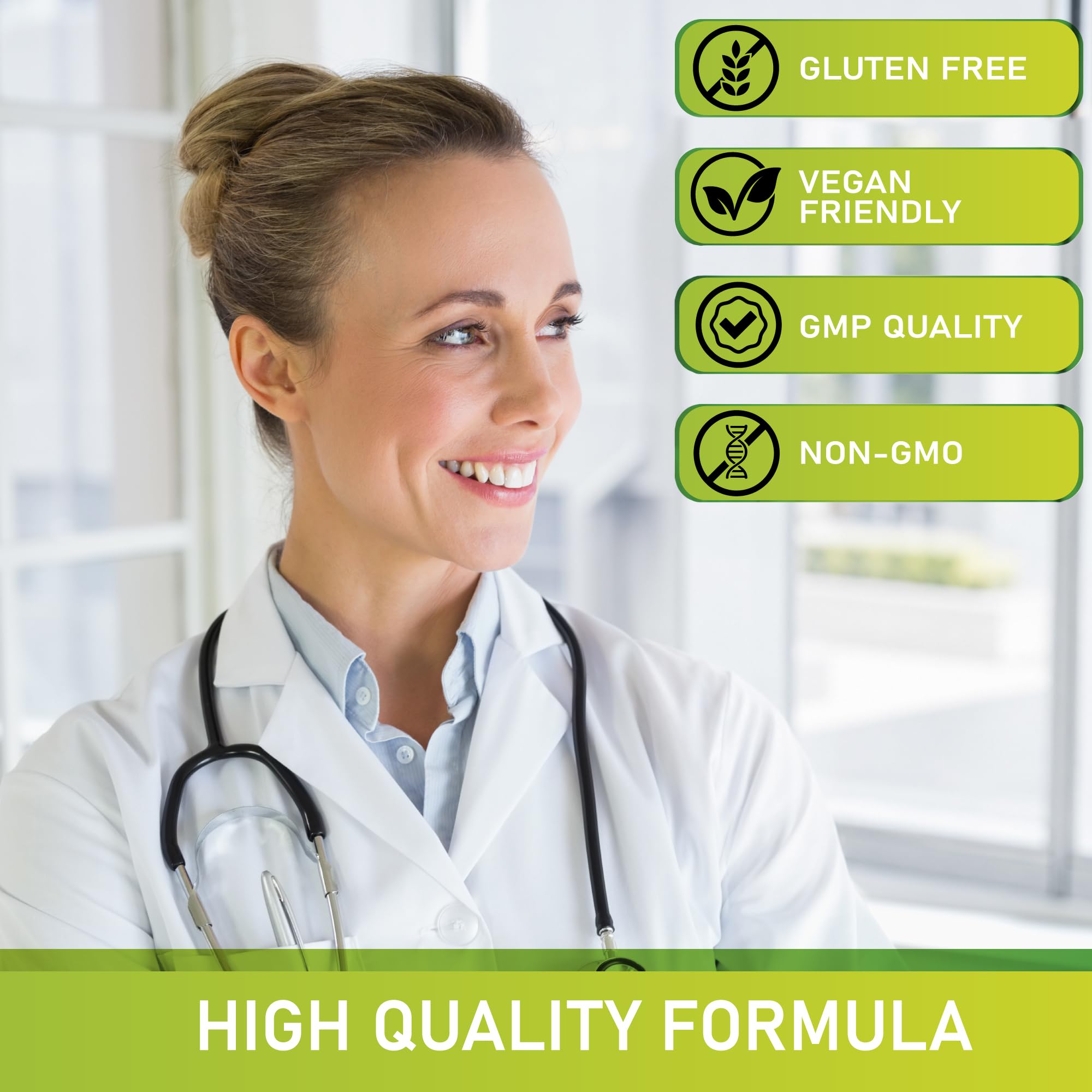 ZeniZest Cortisol Support Supplement on a wooden table