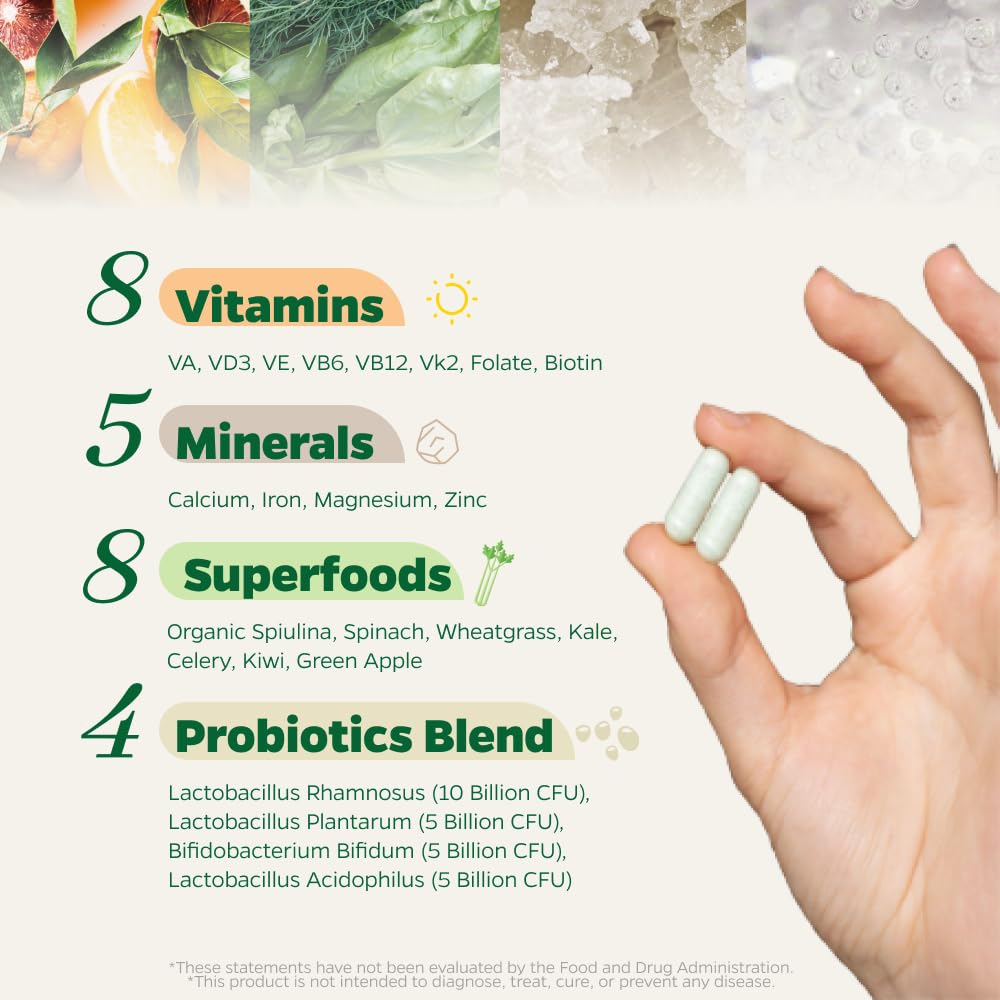 Zenkgo Multivitamins back view with ingredient list