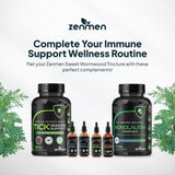 Zenmen Sweet Wormwood Liquid Extract with fresh herbs