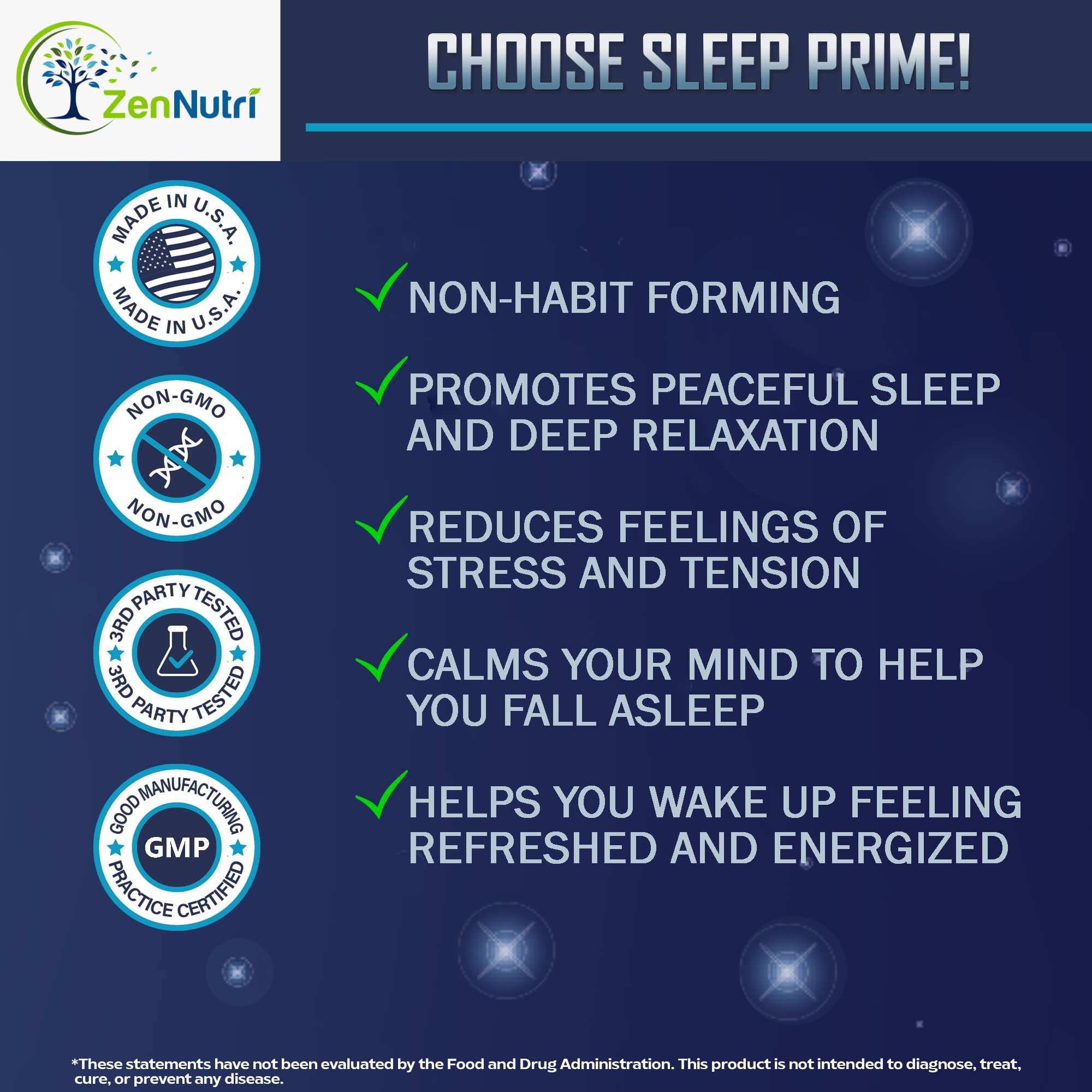 ZenNutri Sleep Supplement ingredients list