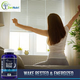 ZenNutri Sleep Supplement on a wooden table
