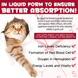 Zenpaws Liquid Iron Supplement bottle with dosage instructions