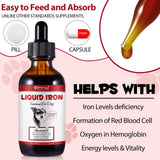 Zenpaws Liquid Iron Supplement for Dogs 181g back view