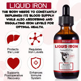 Zenpaws Liquid Iron Supplement for Dogs 181g side view