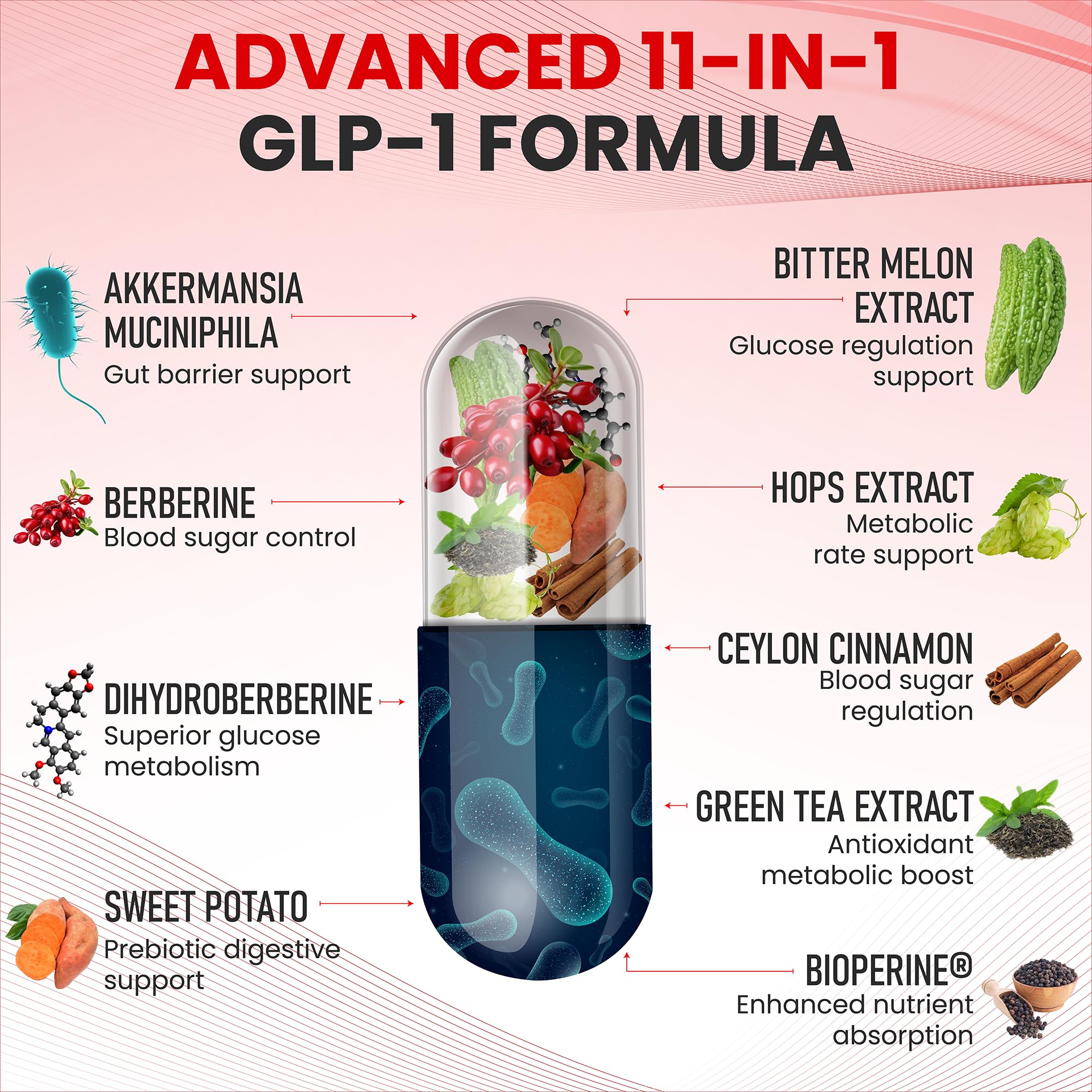 Zenrenu 11-in-1 GLP-1 Support Supplement side view