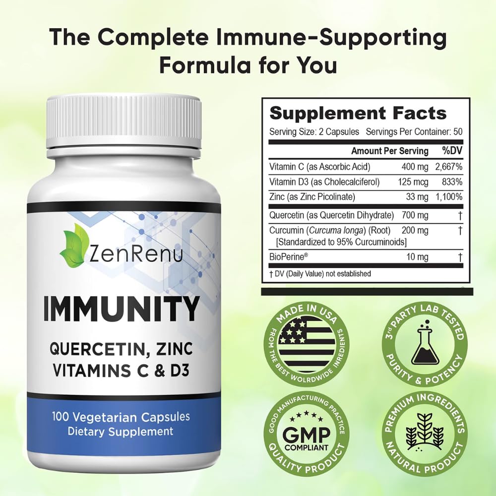 Zenrenu daily wellness System Support Supplement lifestyle scene with fruits