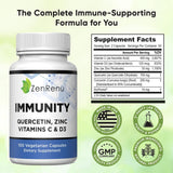 Zenrenu daily wellness System Support Supplement lifestyle scene with fruits