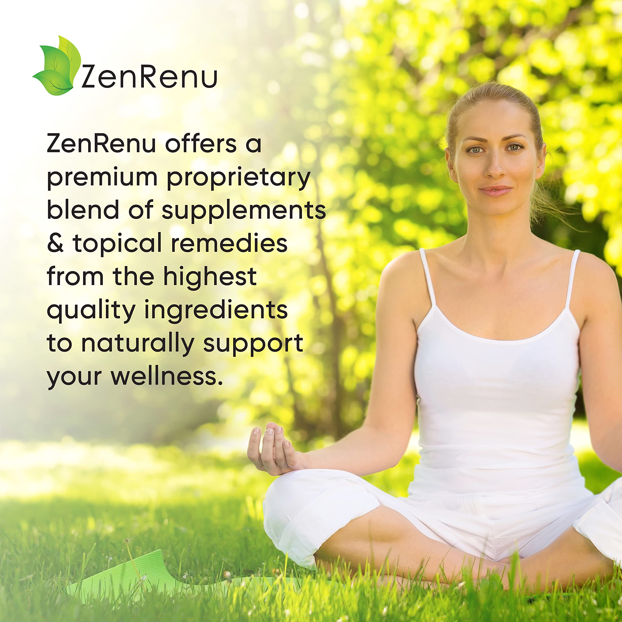 Zenrenu Turmeric and Hemp Cream 200g back view
