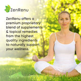 Zenrenu Turmeric and Hemp Cream 200g back view