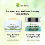 Zenrenu Turmeric and Hemp Cream 200g lifestyle scene