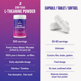 ZENSE Pure L-Theanine Powder lifestyle shot with books
