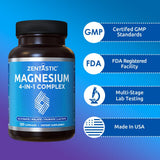 Zentastic Magnesium Complex capsules with green leaves