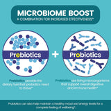 Zentastic Probiotic Supplement back view with nutritional information