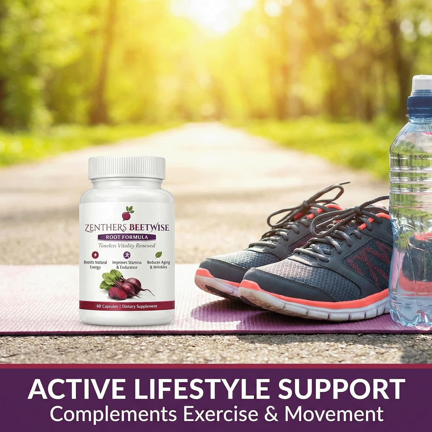 Zenthers Beetwise Beetroot Supplement 60 Capsules with natural ingredients