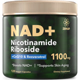 ZenUP NAD+ 1100MG Resveratrol 120 capsules front view
