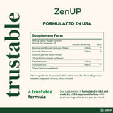 ZenUP NAD+ 1100MG Resveratrol capsules with measuring spoon