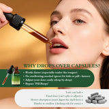 ZENVIVIAN Herbal Supplement Liquid Drops 60ml in a glass of water
