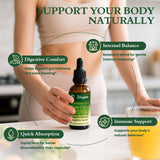 ZENVIVIAN Herbal Supplement Liquid Drops 60ml on a wooden table