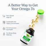 Zenwise Health Vegan Omega 3-6-9 Supplement 525mg side view