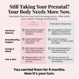 Zenzani Align & Shine Postnatal Vitamins capsules on a wooden surface