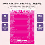 Zenzani Align & Shine Postnatal Vitamins ingredients list close-up
