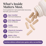 Zenzani Align & Shine Postnatal Vitamins with a measuring spoon