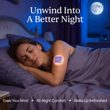 Zerava Sleep Patch applied to skin