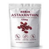 ZERIA Astaxanthin Softgels front view with packaging