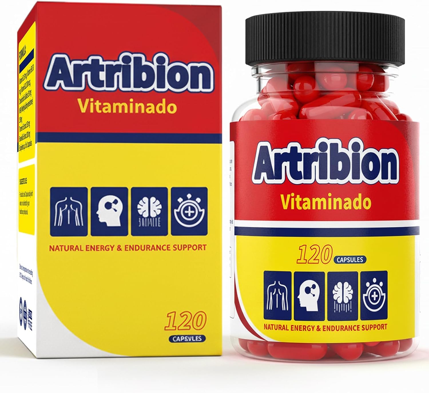 ZEROBREATH Artribion Vitaminado 120 Capsules front view