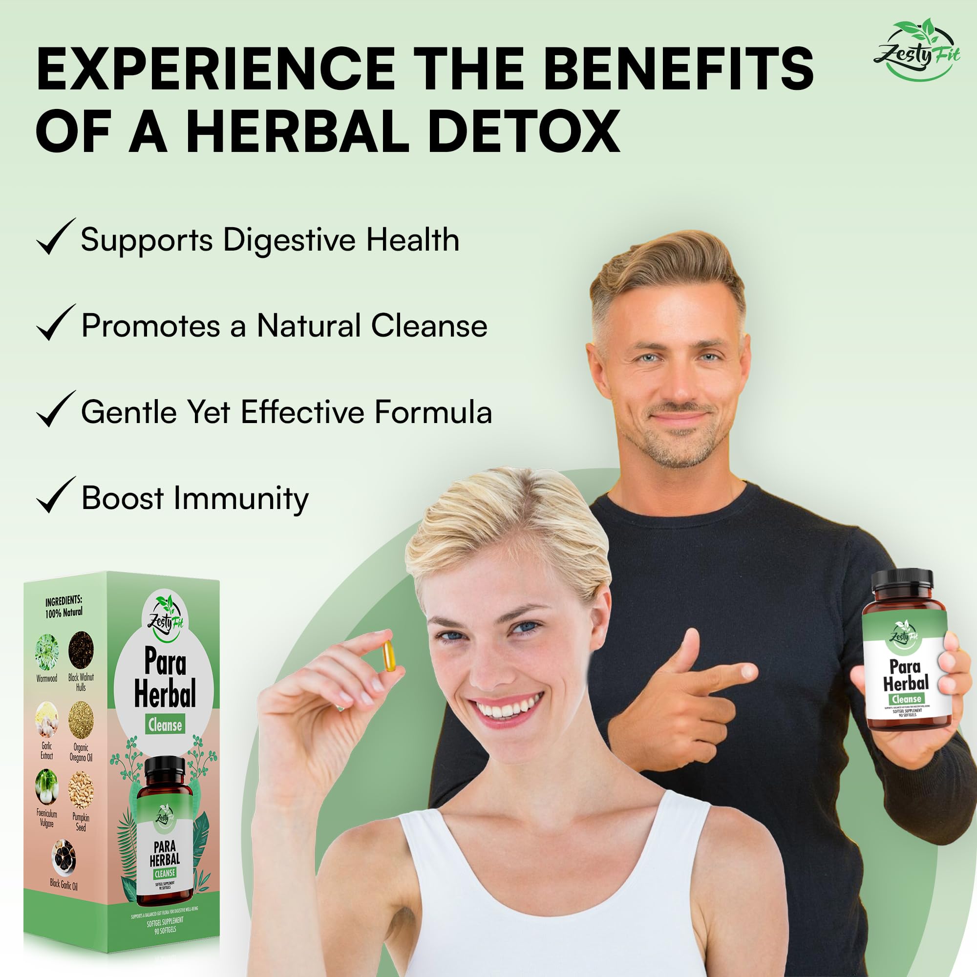 zestyfit Herbal Softgel Supplement ingredients list