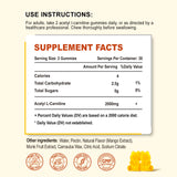 Zetelixia Acetyl-L-Carnitine Gummies bottle side view