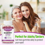 Zetelixia Bilberry Gummies displayed with other health supplements