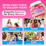 Zetelixia Calcium Gummies for Women back view of packaging