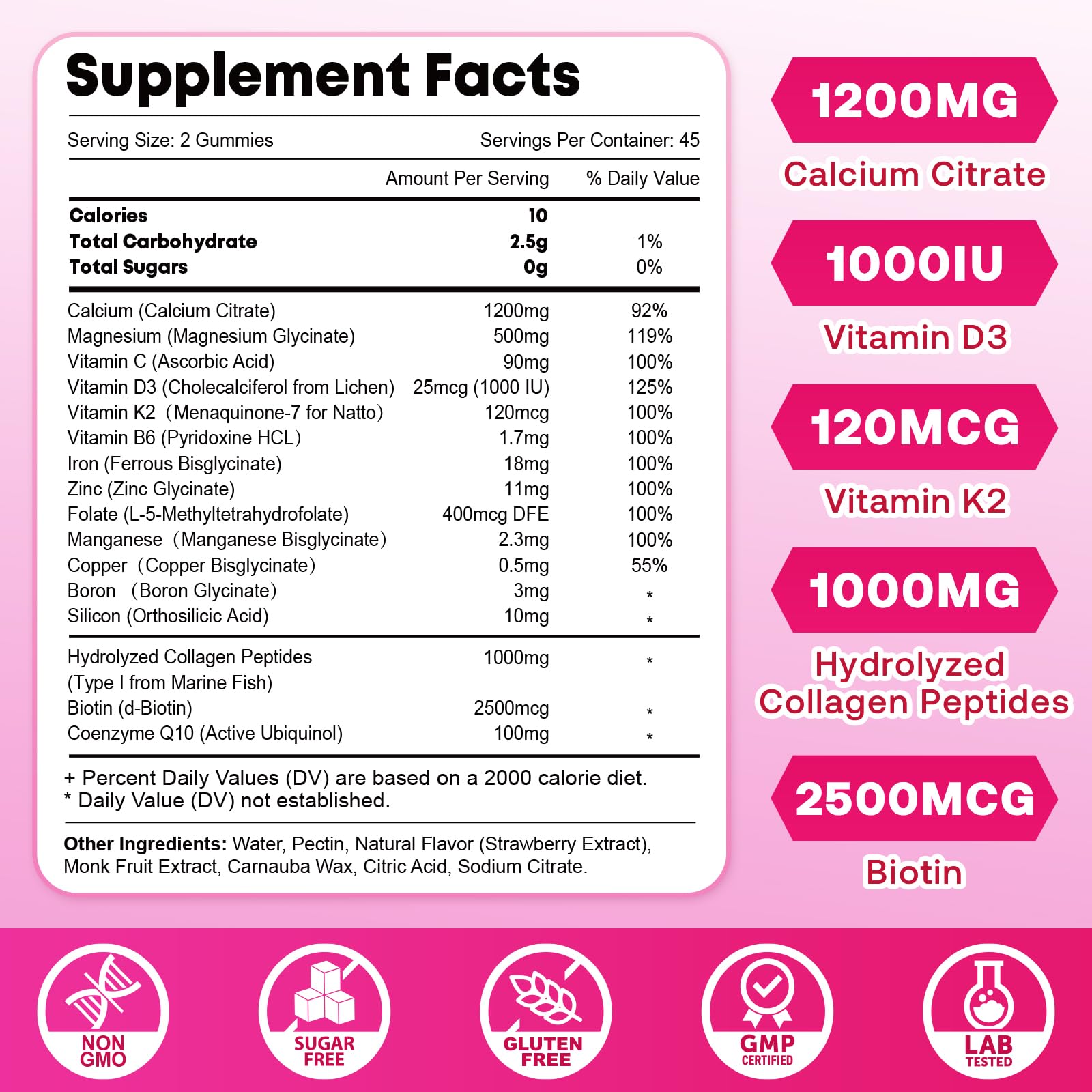 Zetelixia Calcium Gummies for Women bottle on a kitchen counter