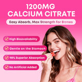 Zetelixia Calcium Gummies for Women close-up of gummies