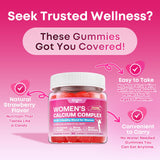 Zetelixia Calcium Gummies for Women ingredients list on packaging
