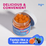 Zetelixia Cholesterol Support Gummies in a bowl