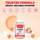 Zetelixia CoQ10 Gummies 5X Absorption with a measuring spoon