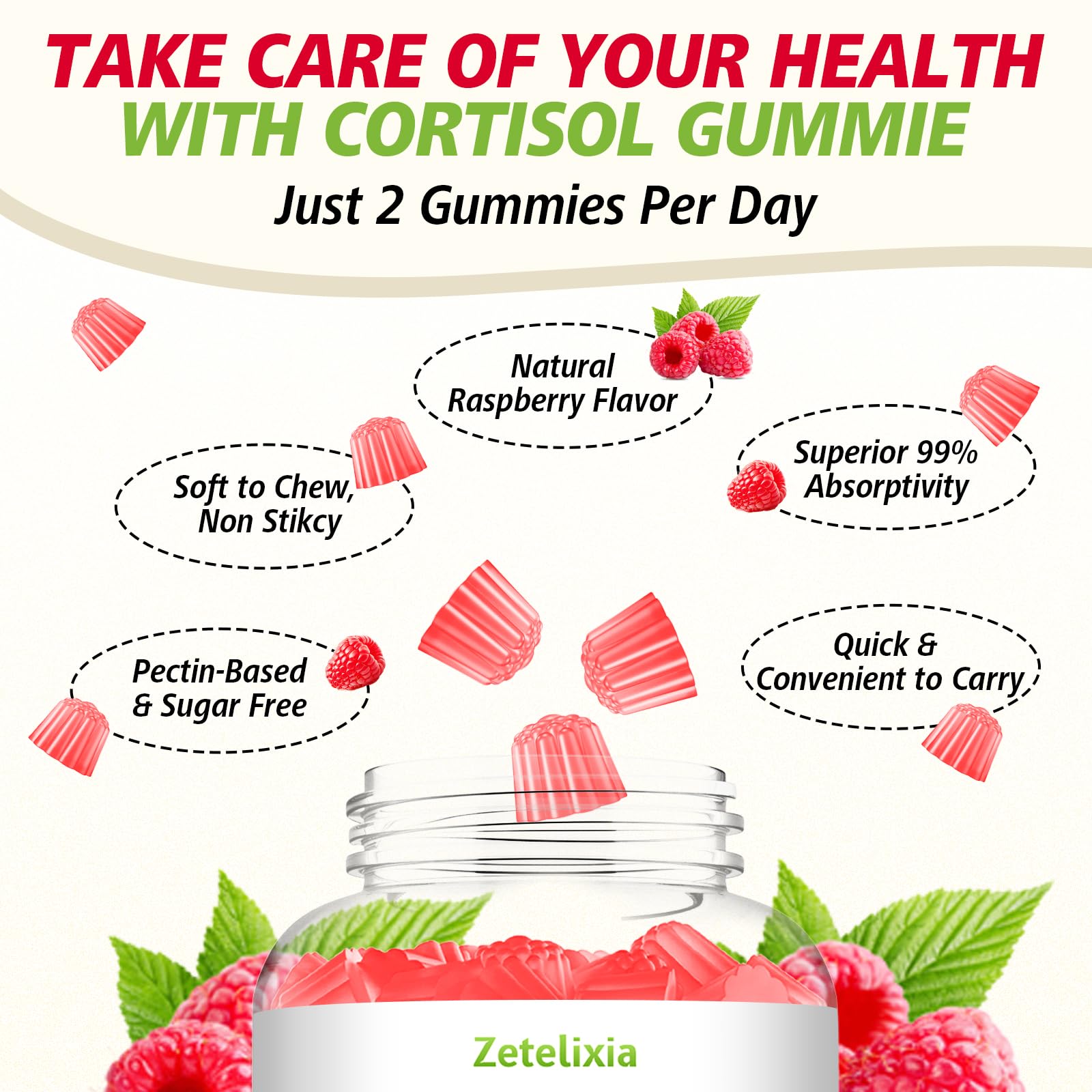 Zetelixia Cortisol Gummies in a lifestyle setting