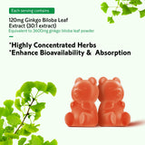 Zetelixia Ginkgo Biloba Gummies with a measuring spoon