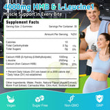Zetelixia HMB and Leucine Gummies with fitness accessories