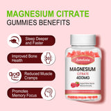 Zetelixia Magnesium Citrate Gummies raspberry flavour close-up