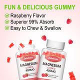 Zetelixia Magnesium Citrate Gummies with fresh raspberries