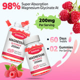 Zetelixia Magnesium Glycinate Gummies serving size of two gummies