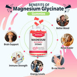 Zetelixia Magnesium Glycinate Gummies showing raspberry gummies