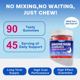 Zetelixia Magnesium Gummies nutritional information on the label