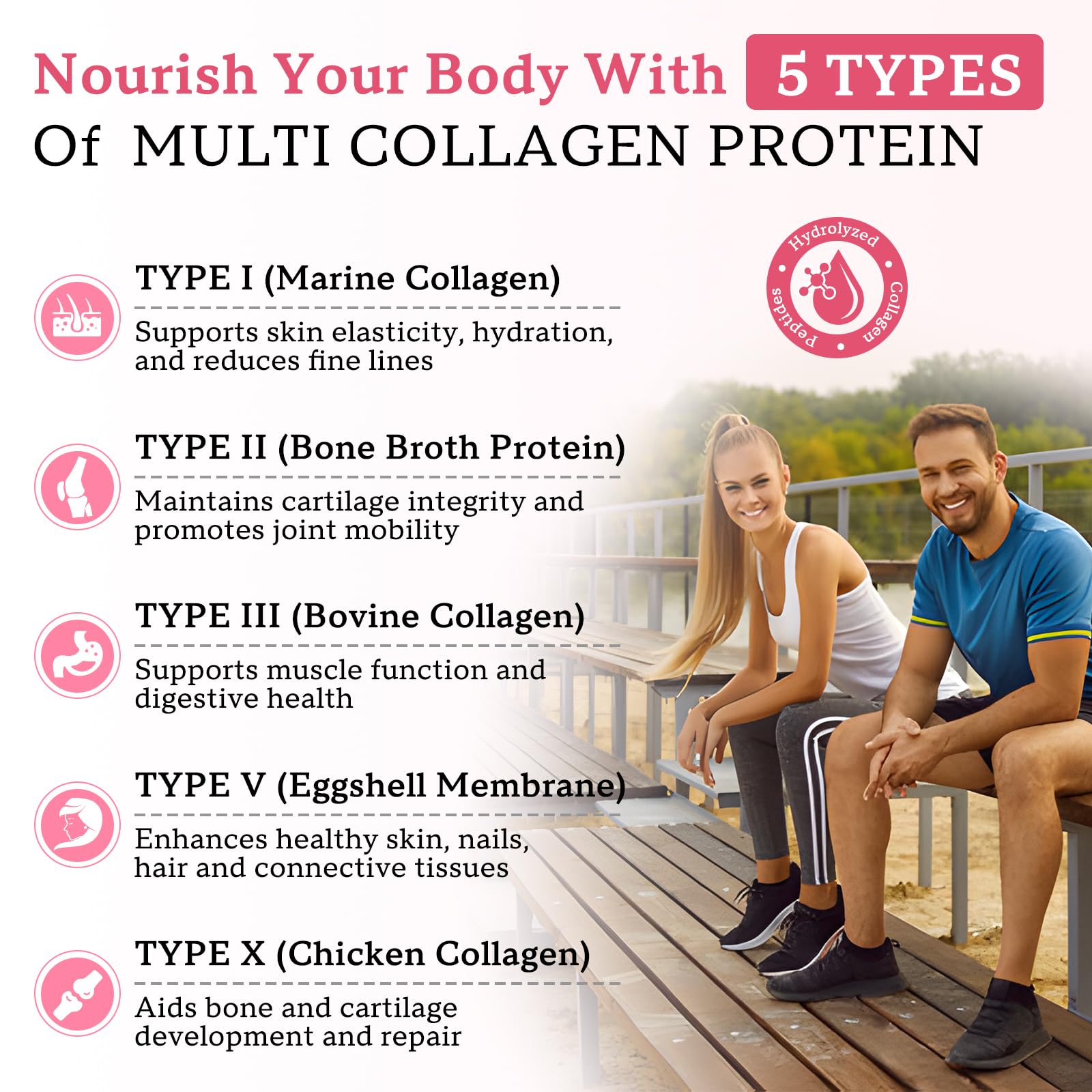 Zetelixia Multi Collagen Gummies ingredients list on packaging