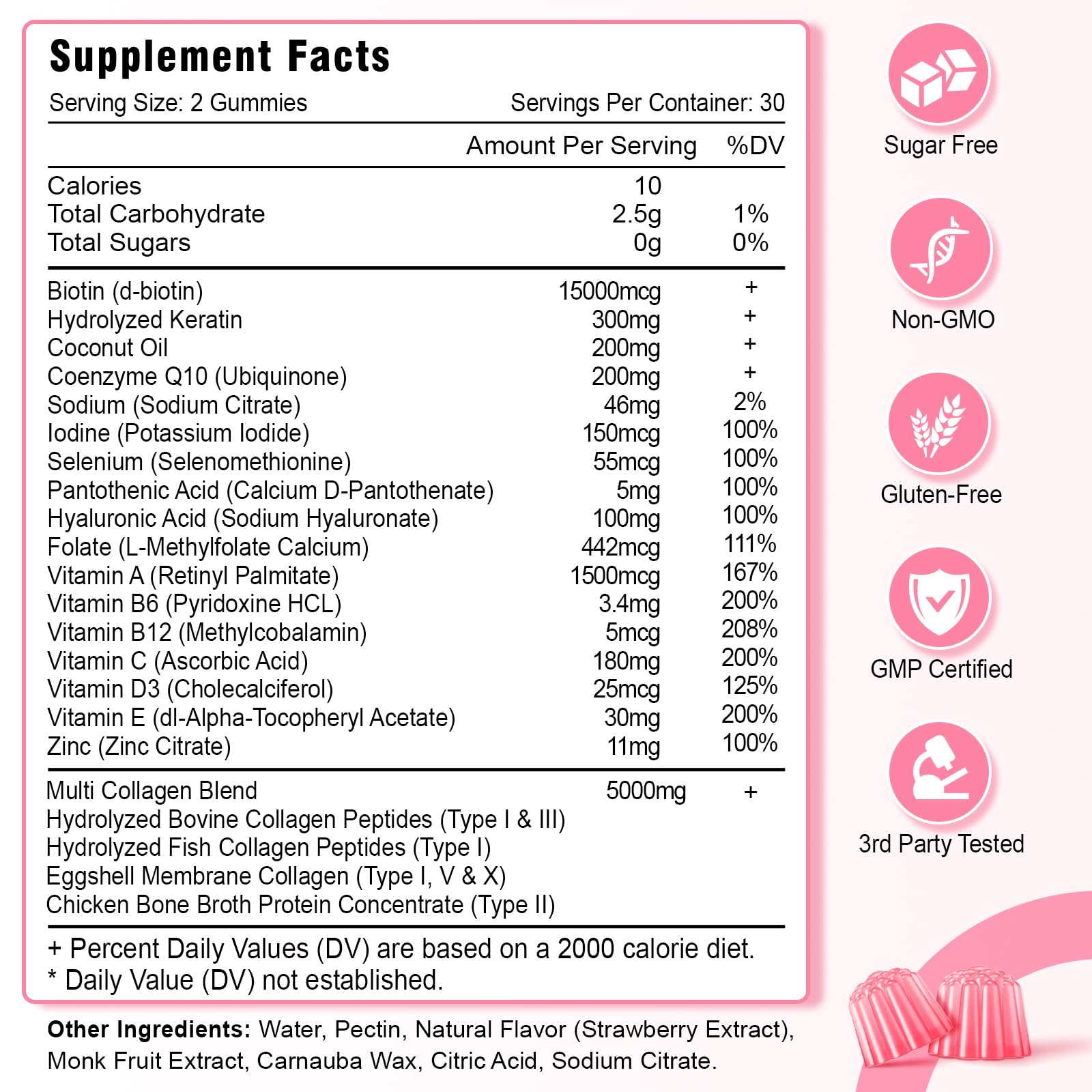 Zetelixia Multi Collagen Gummies showing texture and chewability