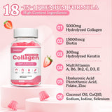 Zetelixia Multi Collagen Gummies strawberry flavour close-up